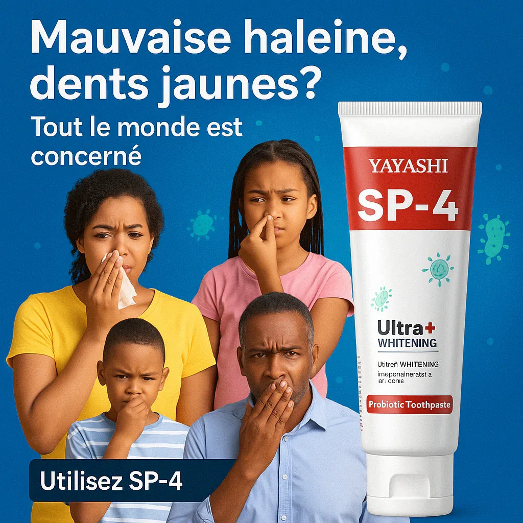 SP4 Dentifrice blanchissant probiotique Gestion de la santé bucco-dentaire(Élimine des années de taches) gab