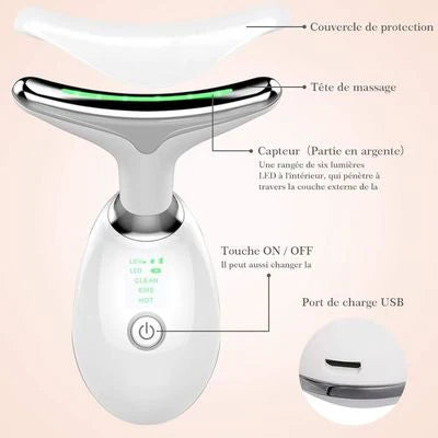 Masseur facial LED anti-âge