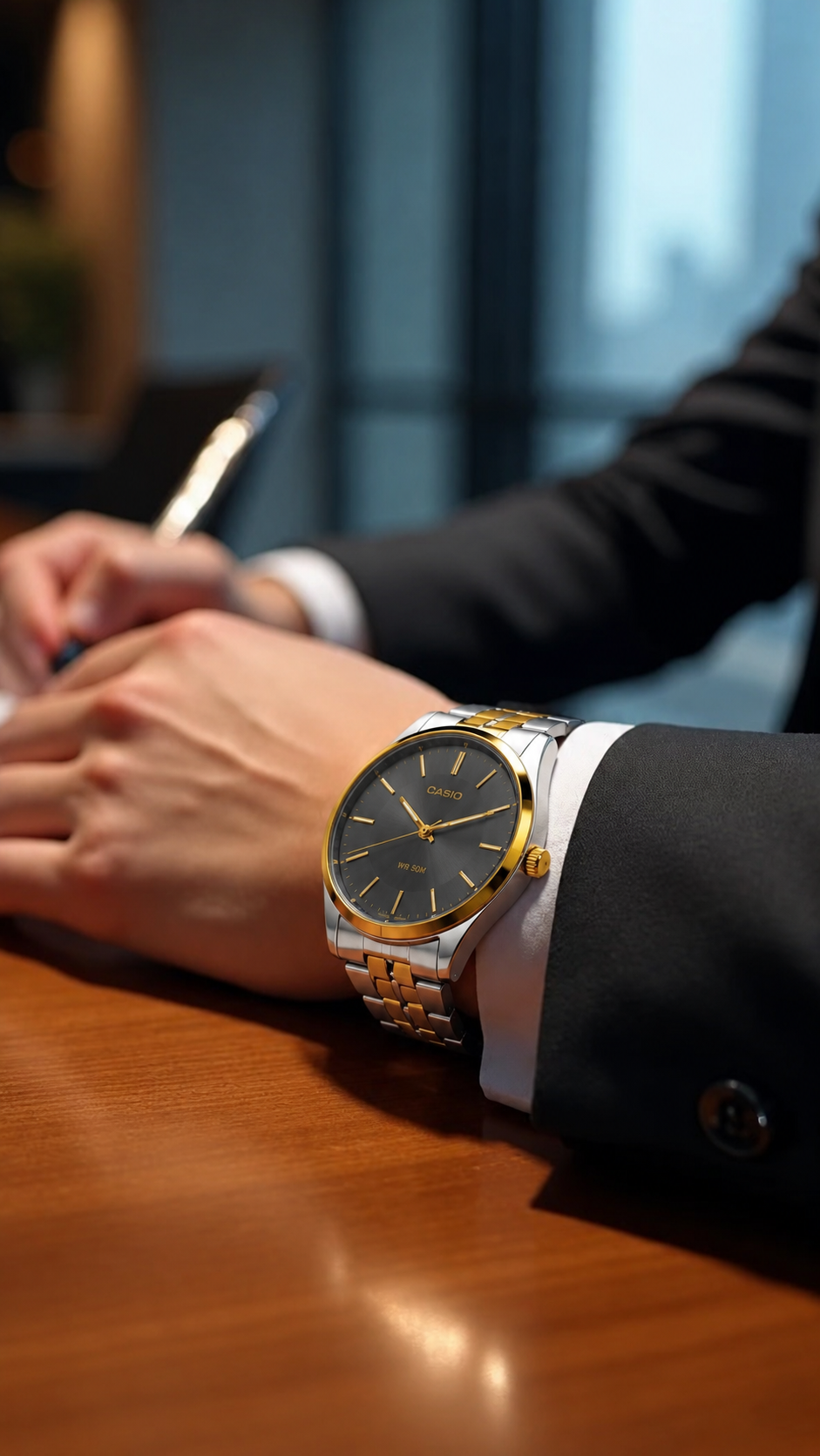 Montre Casio Prestige Bicolore — L'Élégance qui Impose le Respect