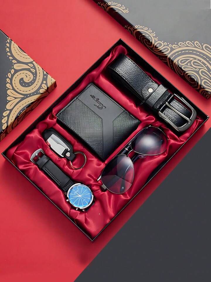 Coffret Gentleman Prestige™ – Set Élégance Homme 6-en-1 (Offre Spéciale)