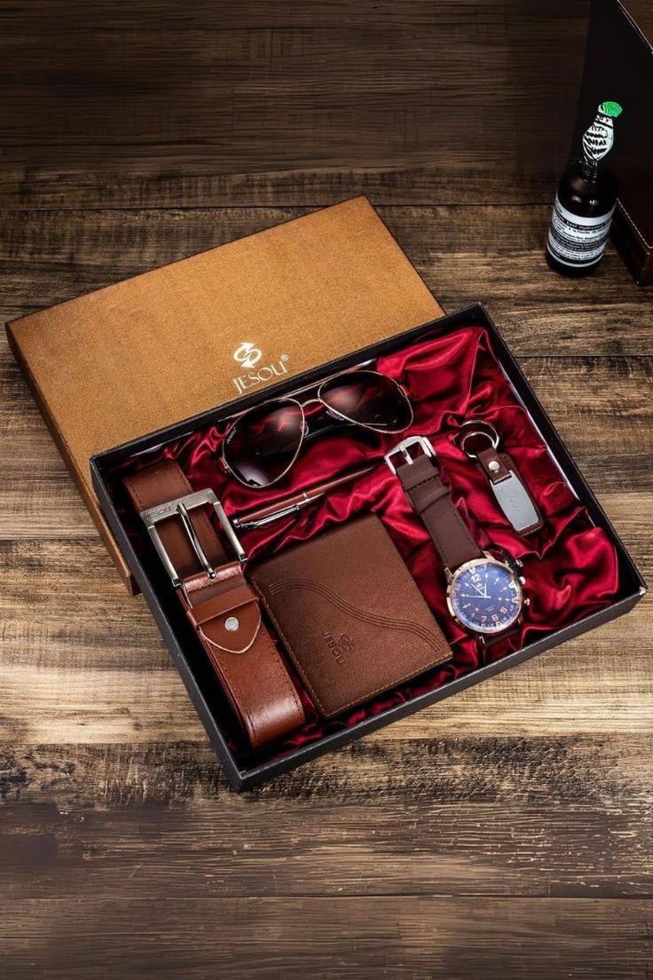 Coffret Gentleman Prestige™ – Set Élégance Homme 6-en-1 (Offre Spéciale)