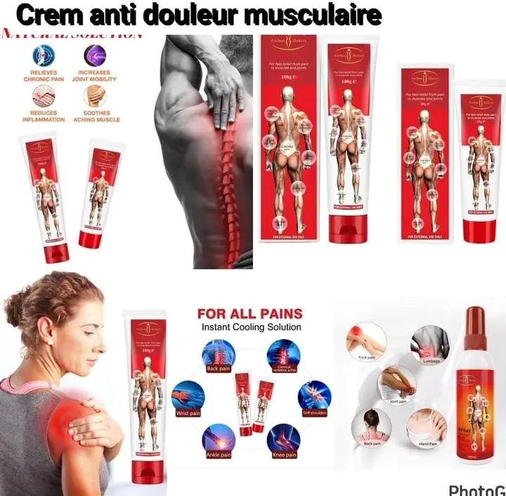 Crème Anti-Douleur Musculaire & Articulaire — Soulagement Instantané