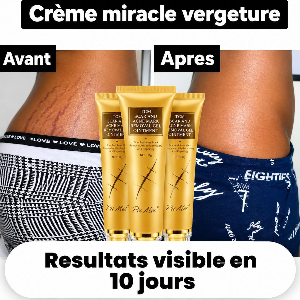 Crème pour vergeture et cicatrice