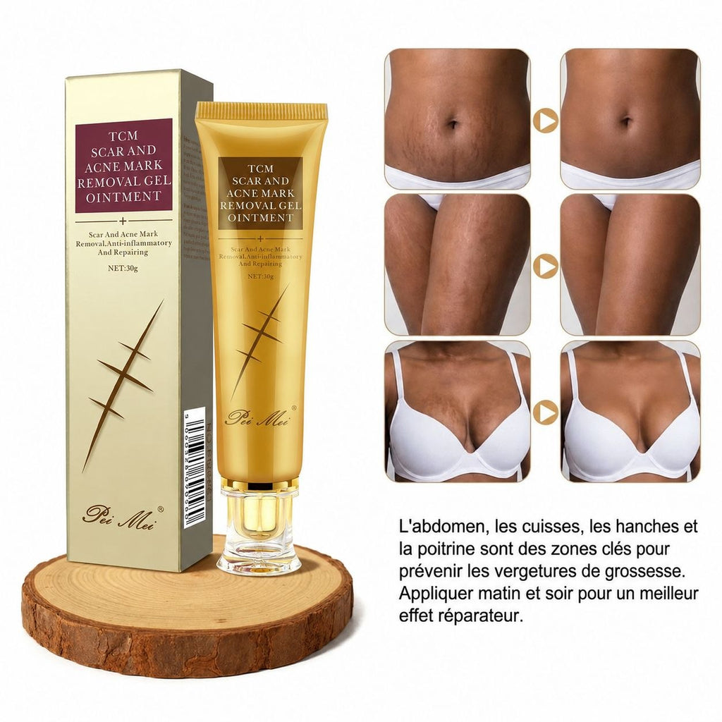 Crème pour vergeture et cicatrice